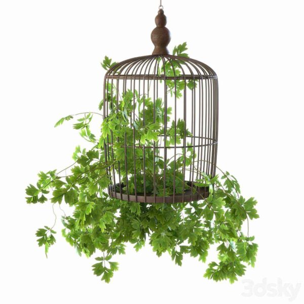 绿植吊篮3D模型（FBX,MAX）