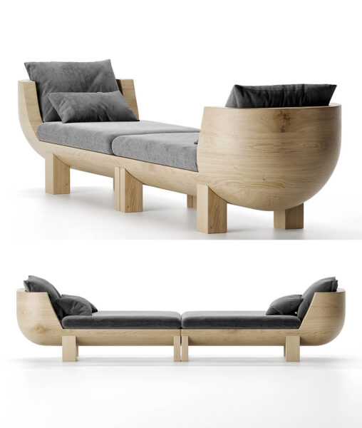 RICK OWENS DOUBLE BUBBLE沙发3D模型（OBJ,FBX,MAX）