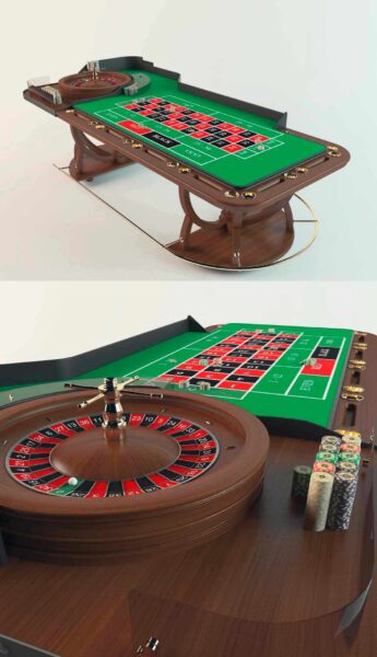 轮盘赌桌3D模型（FBX,MAX）