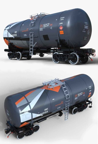 Tank 15-5157-04罐式集装箱 危险品液体罐箱3D模型（OBJ,FBX,MAX）