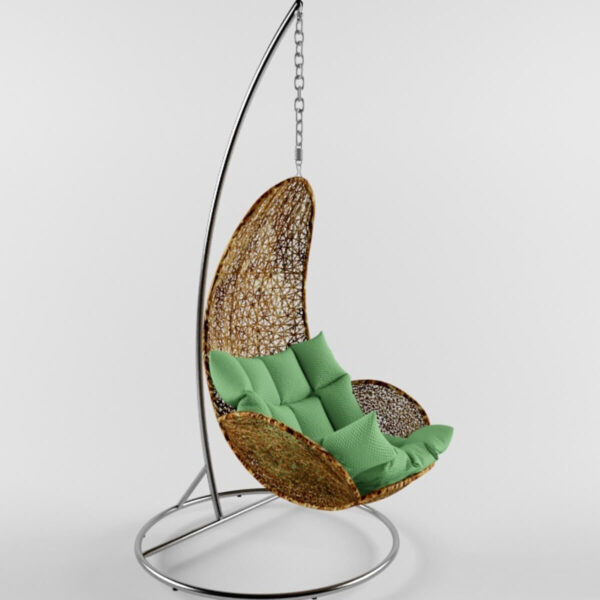 Universal藤编吊椅3D模型（OBJ,MAX）