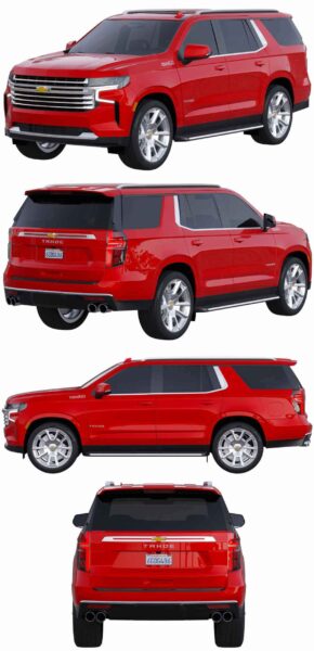 2022款雪佛兰Chevrolet Tahoe High Country SUV汽车3D模型（OBJ,FBX,MAX）
