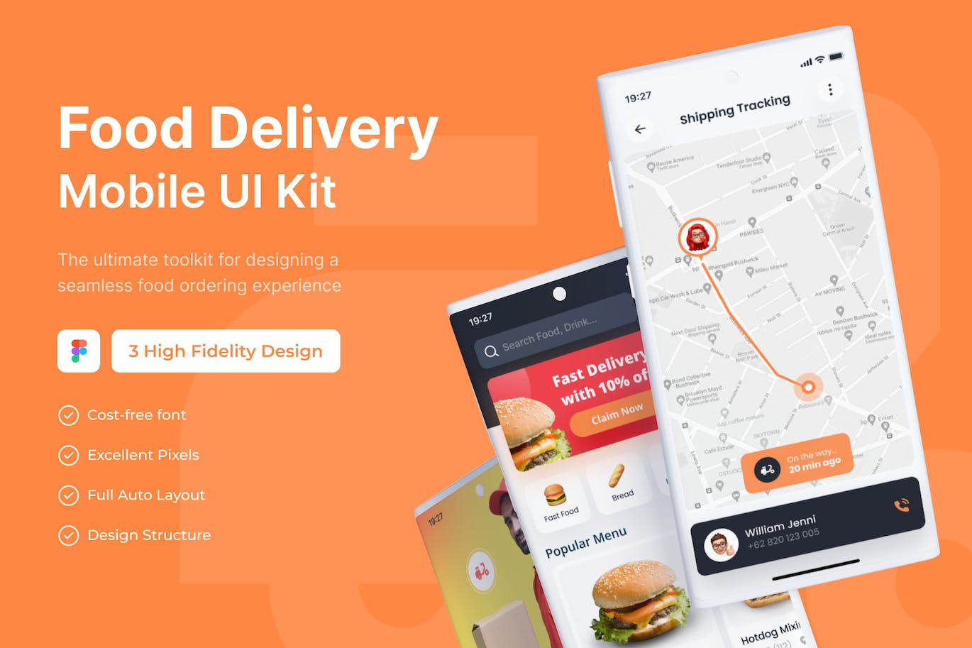 送餐移动应用 App UI Kit (FIG)