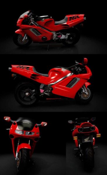 1994本田Honda nr750摩托车3D模型（OBJ,FBX,MAX）