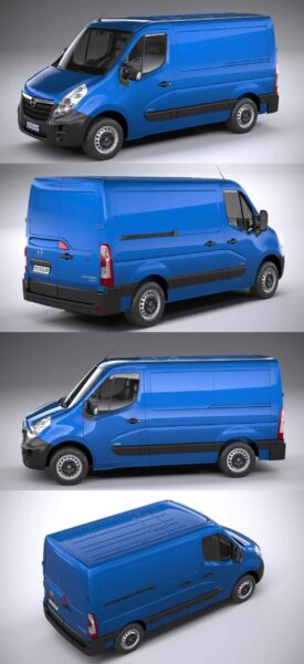 2018欧宝Opel Movano L1H1商用车3D模型（OBJ,FBX,MAX）
