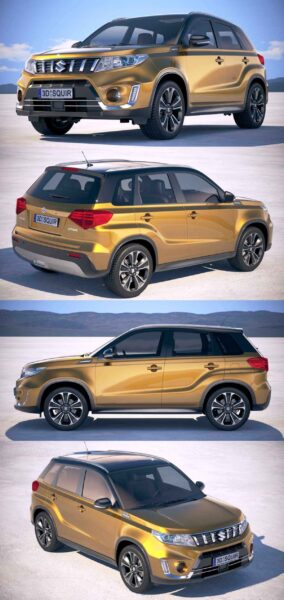 2019款铃木Suzuki Vitara SUV汽车3D模型（OBJ,FBX,MAX）