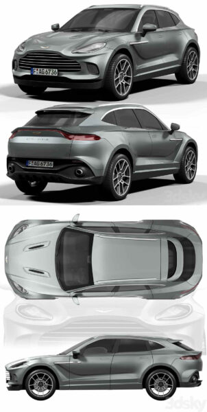 阿斯顿·马丁Aston Martin DBX汽车3D模型（OBJ,FBX,MAX）