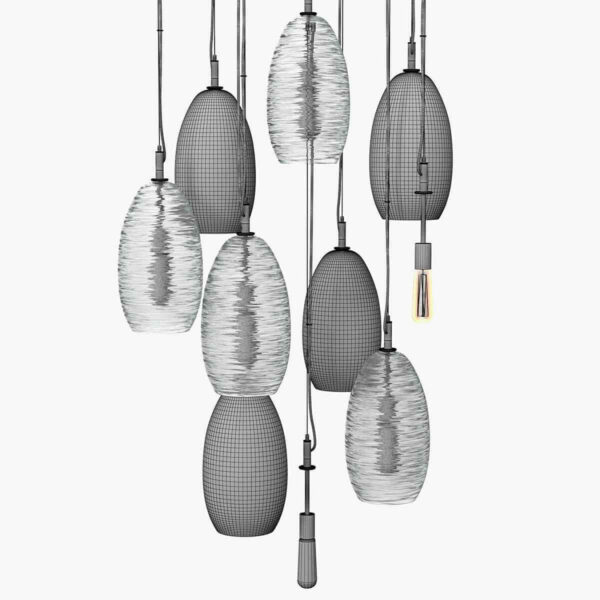 John pomp Spun thread cluster吊灯3D模型（OBJ,FBX,MAX）