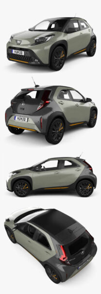 2022丰田Toyota Aygo X Air Limited小型SUV汽车3D模型（OBJ,FBX,MAX）