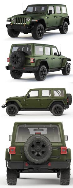 2022 Jeep Wrangler 392越野车3D模型（OBJ,FBX,MAX）