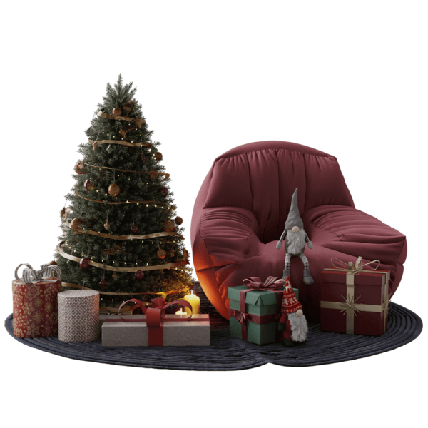 圣诞树 礼物等圣诞节装饰组合3D模型（OBJ,FBX,MAX）