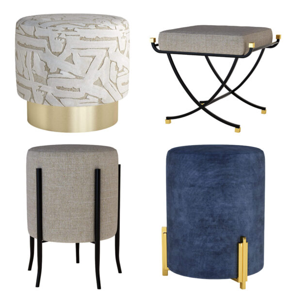 Arteriors Home脚凳系列3D模型（OBJ,MAX）