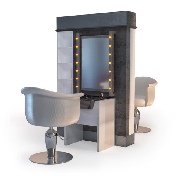 镜子 椅子等理发店家具3D模型（OBJ,MAX）