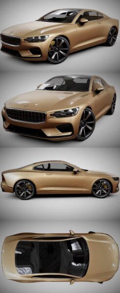 Volvo polestar汽车3D模型（OBJ,FBX,MAX）