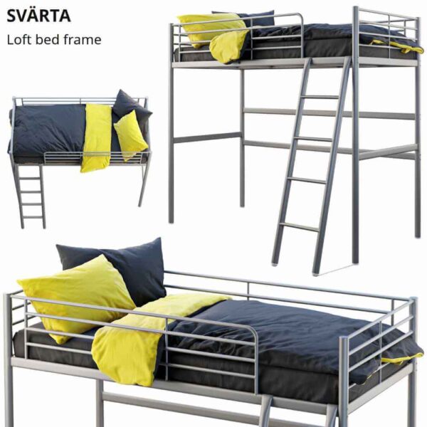 宜家Ikea Svarta阁楼床3D模型（OBJ,MAX）