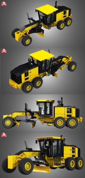 JD 870GGP平地机3D模型（OBJ,FBX,MAX）