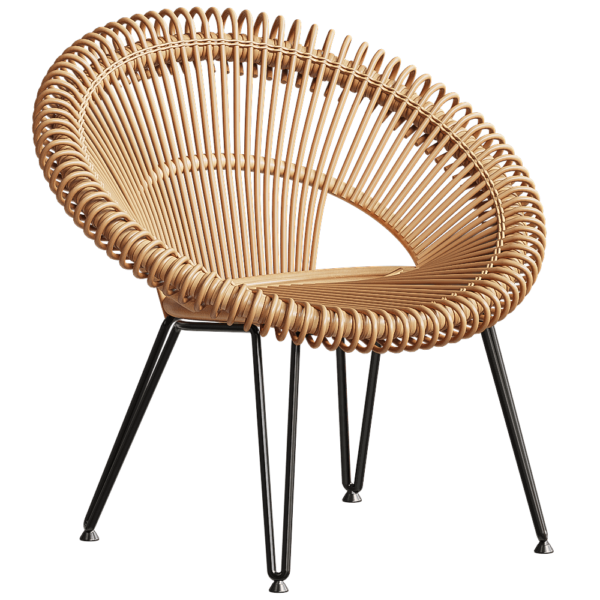 比利时Vincent Sheppard Cruz lazy圆形扶手休闲椅3D模型（OBJ,FBX,MAX）