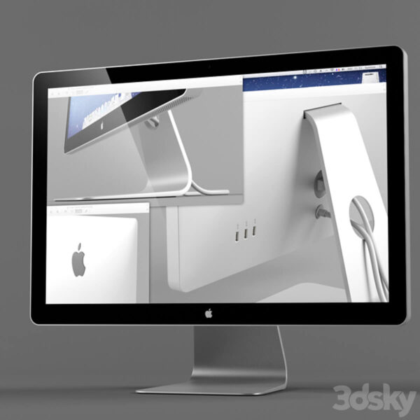 苹果Apple Cinema Display平面电脑3D模型（FBX,MAX）