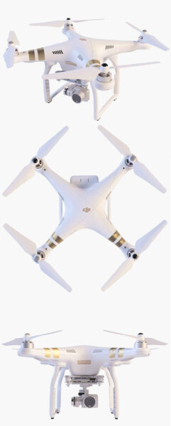 大疆DJI Phantom 3 Professional无人机3D模型（FBX,MAX）