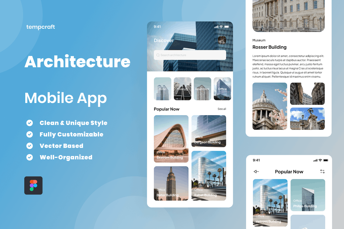 建筑移动应用App UI Kit (FIG)