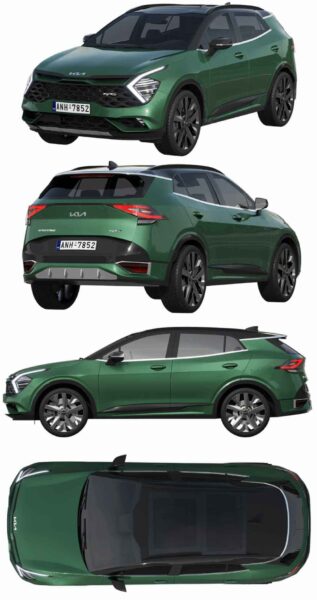 2022款起亚Kia Sportage GT Line SUV汽车3D模型（FBX,MAX）