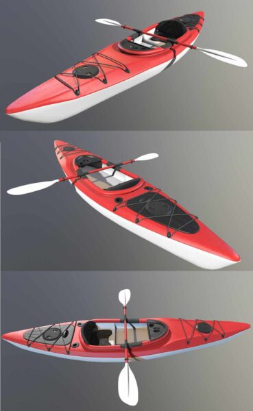 皮划艇low poly 3D模型（OBJ,FBX,MAX）