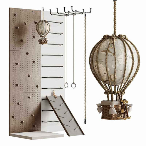 室内儿童攀爬运动设施3D模型（OBJ,MAX）