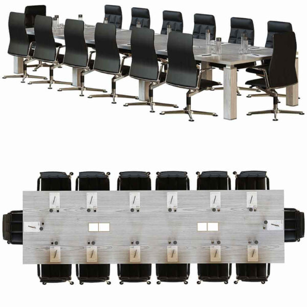 会议桌椅 办公室家具3D模型（OBJ,MAX）