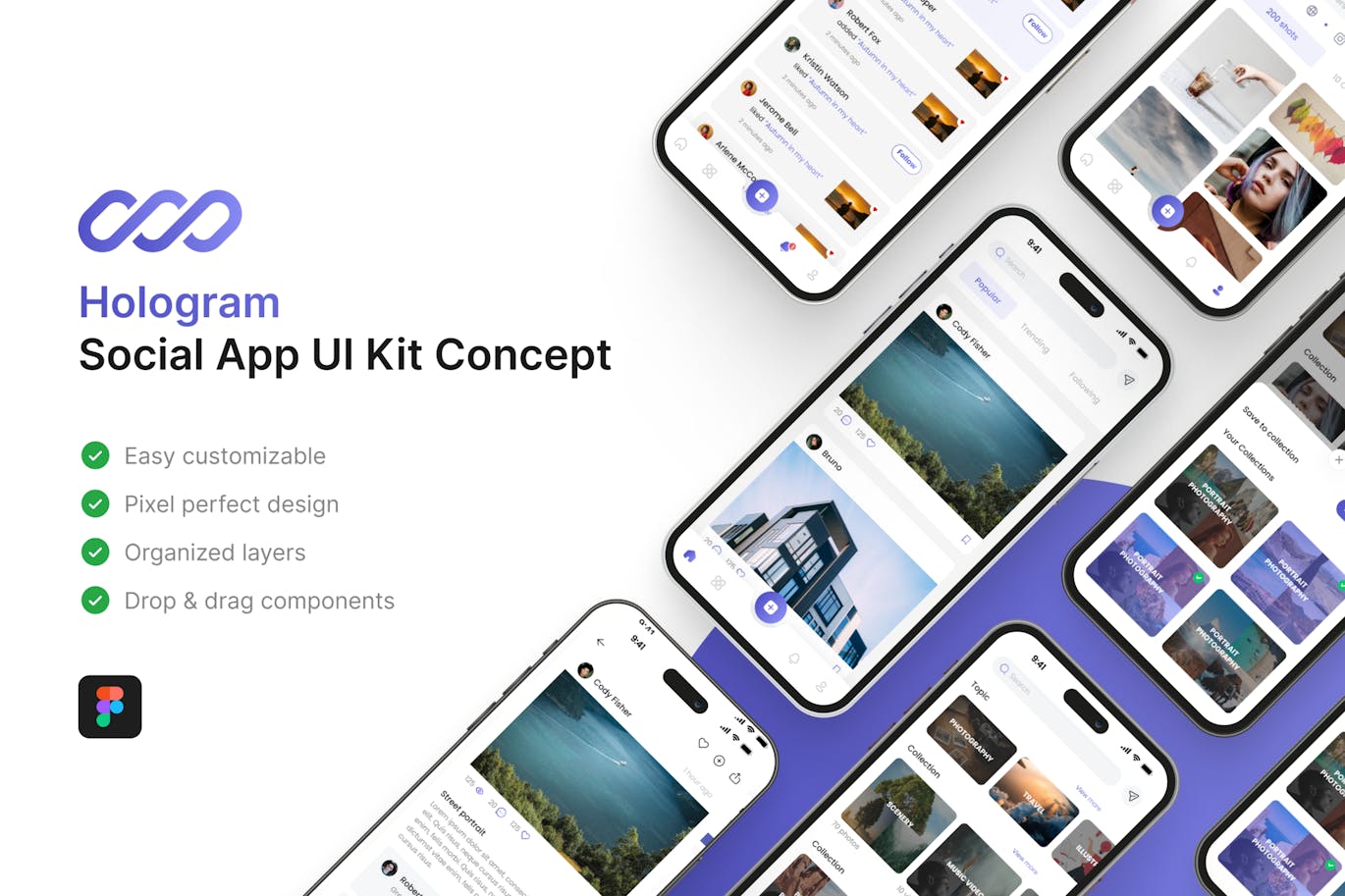 社交应用 App UI Kit (FIG)