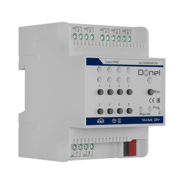 Donel KNX DAMMA081001通道多功能执行器 物联网执行器3D模型（OBJ,FBX,MAX）