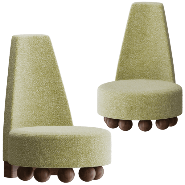 Modenature MORIA单人布艺沙发3D模型（OBJ,FBX,MAX）