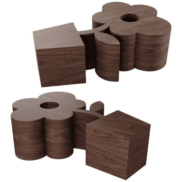 ODINGENIY花朵造型桌子3D模型（OBJ,FBX,MAX）