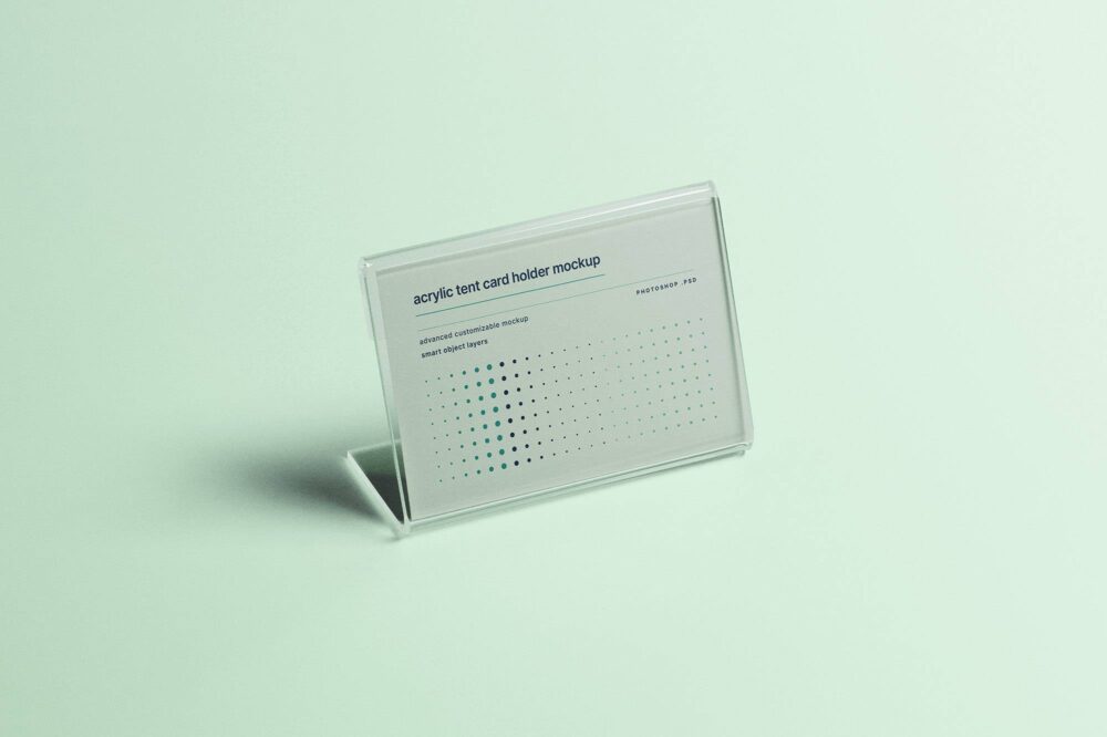 Acrylic-Tent-Card-Holder-Mockup