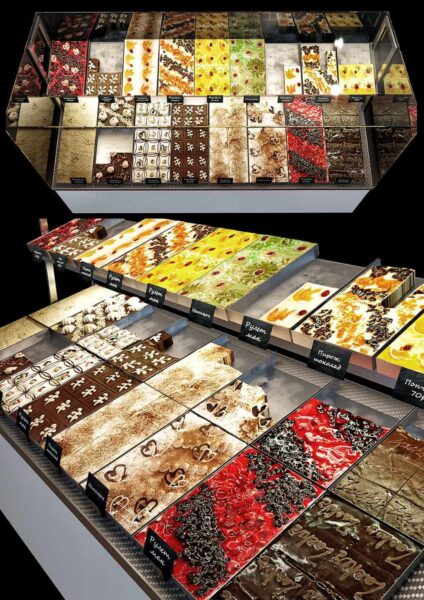 冷柜中的蛋糕甜品3D模型（FBX,MAX）