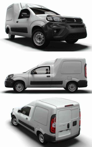 2023款标致Peugeot Partner Rapid货车 汽车3D模型（OBJ,FBX,MAX,LWO,C4D）