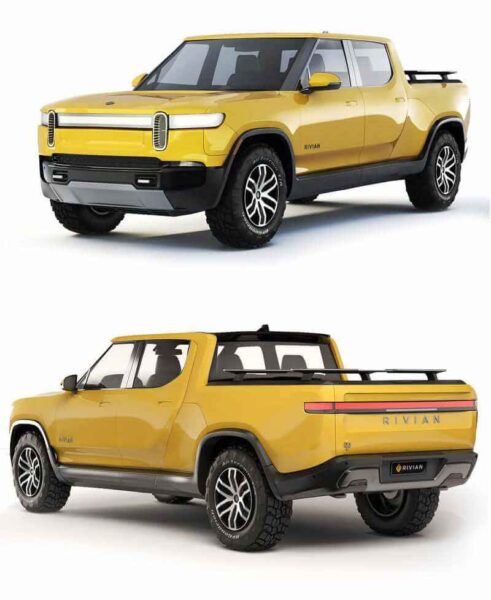 2022款Rivian R1T UK spec皮卡车 汽车3D模型（OBJ,FBX,MAX,LWO,C4D）