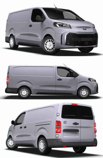 2024款丰田Toyota ProACE L3厢式货车 汽车3D模型（OBJ,FBX,MAX,LWO,C4D）