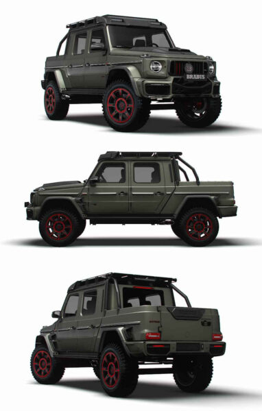 2023 Brabus 900 XLP One of Ten皮卡车 汽车3D模型（OBJ,FBX,MAX,LWO,C4D）