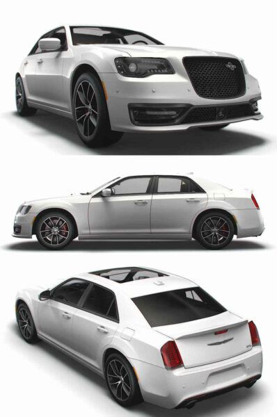 2023款克莱斯勒Chrysler 300C LX2汽车3D模型（OBJ,FBX,MAX,LWO,C4D）