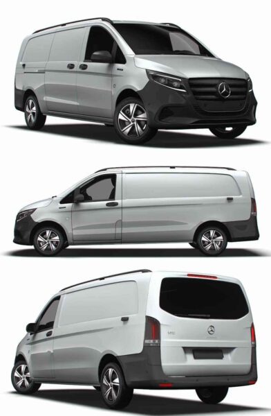 2024款奔驰Mercedes Benz eVito L3厢式货车 汽车3D模型（OBJ,FBX,MAX）