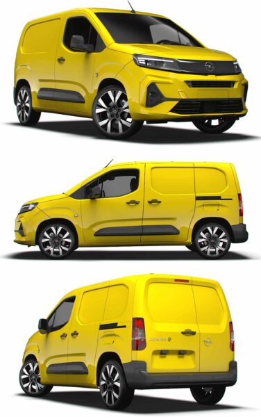 2024 Opel Combo e Van SWB电动货车 面包车 汽车3D模型（OBJ,FBX,MAX,LWO,C4D）