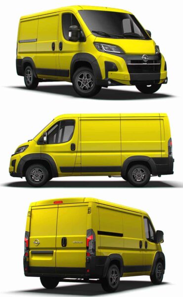 2024 Opel Movano L1H1货车 面包车 汽车3D模型（OBJ,FBX,MAX）