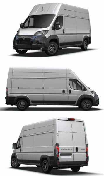 2024标致Peugeot L3H3电动货车 汽车3D模型（OBJ,FBX,MAX,LWO,C4D）