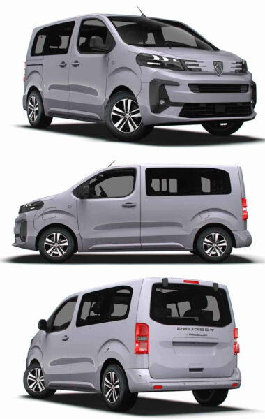 2024款标致Peugeot e Traveller L1电动客运车 汽车3D模型（OBJ,FBX,MAX,LWO,C4D）