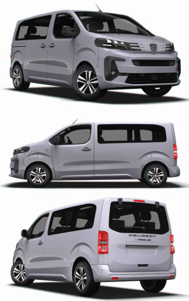 2024款标致Peugeot e Traveller L2电动客运车 汽车3D模型（OBJ,FBX,MAX,LWO,C4D）