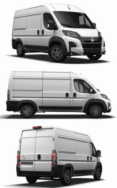 2024款Vauxhall Movano L2H2货车 面包车 汽车3D模型（OBJ,FBX,MAX）