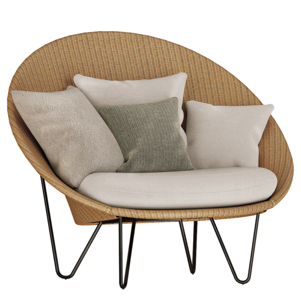 Vincent Sheppard Joe带布艺软垫的编制休闲椅3D模型（OBJ,FBX,MAX）