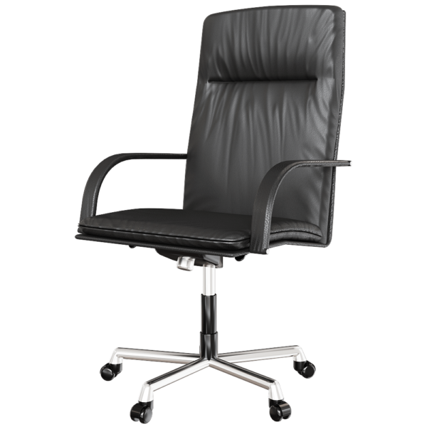 Polflex Prestige皮革办公转椅3D模型（OBJ,FBX,MAX）