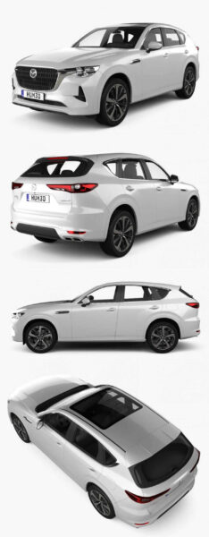 2022款马自达Mazda CX-60 Takumi汽车3D模型（OBJ,FBX,MAX）