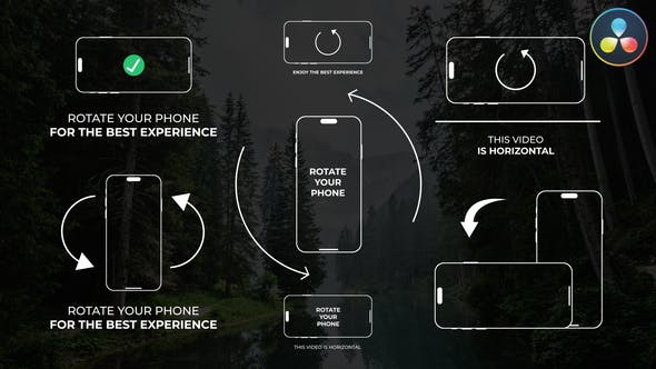 旋转你的手机AE视频模版 (AEP)